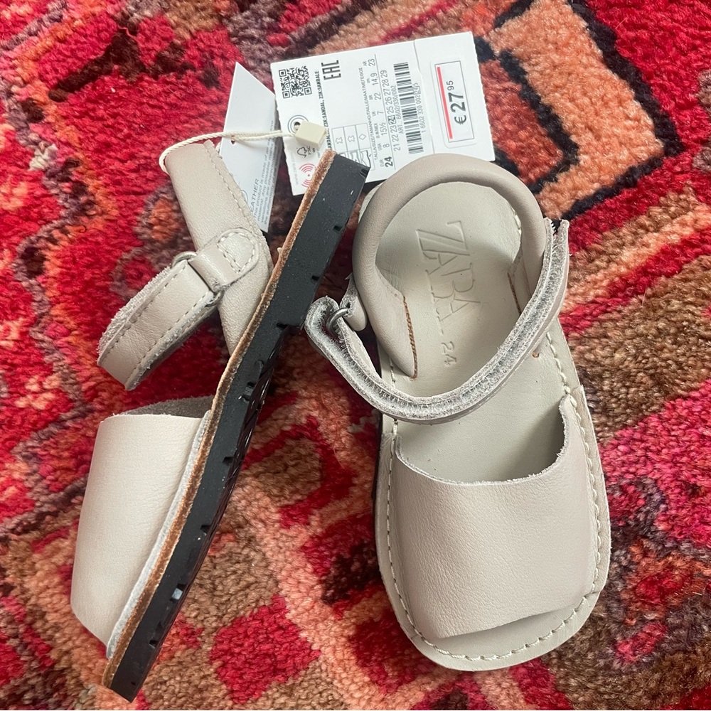 Zara leather sandals